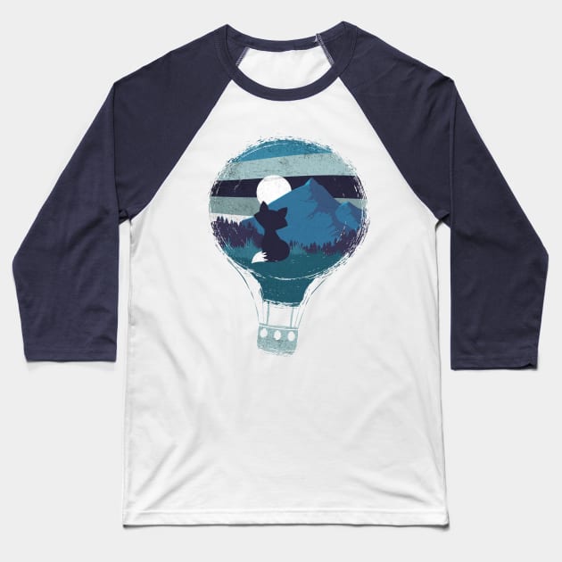 Nature's hot air Balloon Baseball T-Shirt by PawkyBear